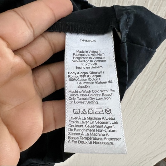 Madewell Poplin Crewneck Bubble-Sleeve Mini Dress 2 - Picture 5 of 7